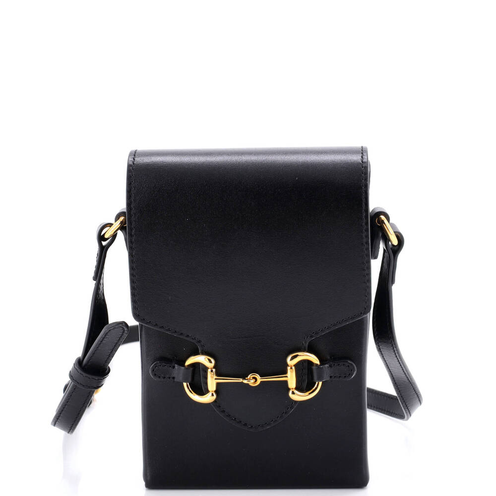 Gucci Horsebit Crossbody Bag Leather #202462G10B - Picture 1 of 7